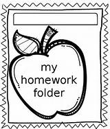 Homework Cover Folder Sheet Grade Kindergarten sketch template