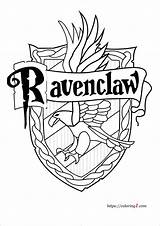 Coloring Potter Harry Ravenclaw Sheets sketch template