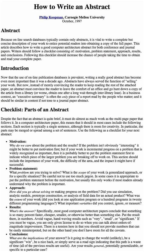 essay abstract    abstract writing scientific