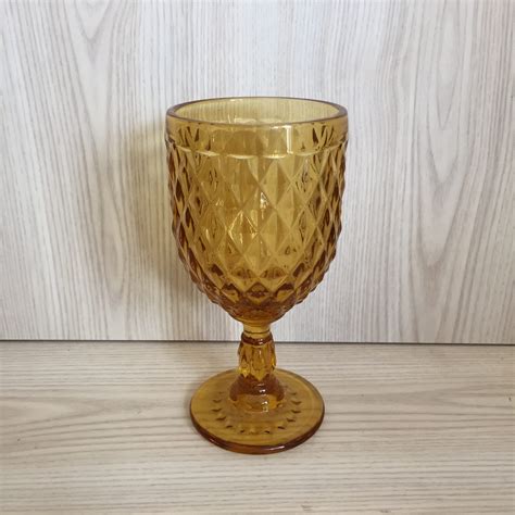 quilted wine goblet amber the pretty prop shop wedding