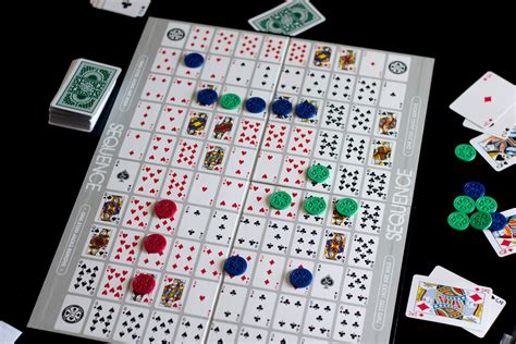 sequence card game rules  pastimes