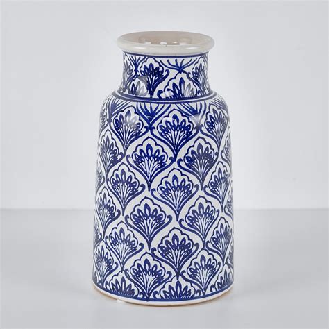 pottery vase blue ceramic vase neutral ceramic vase white ceramic vase