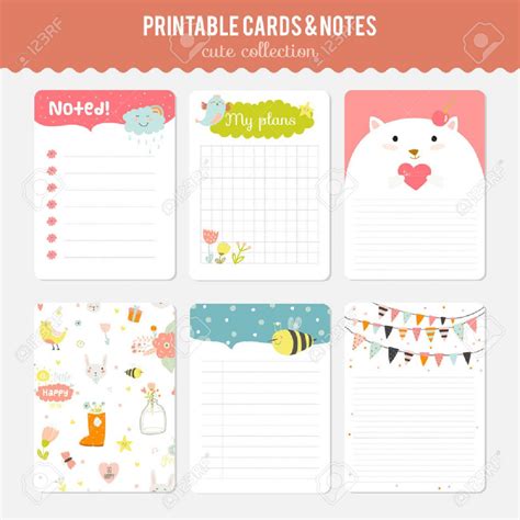 cute printable notes template printable word searches riset