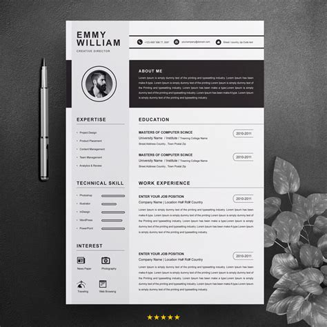 creative resume design master bundles