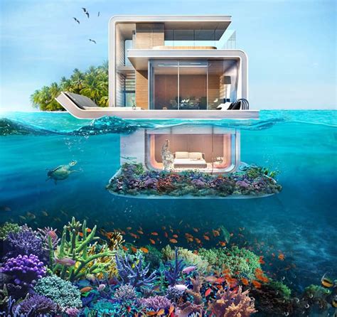 floating seahorse villas  underwater bedroom