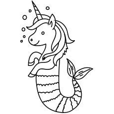 coloring pages unicorn mermaid coloring pages