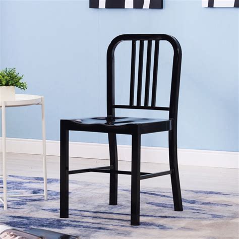 Industrial Metal Indoor Dining Chair Set Of 2 – Christies Home Living