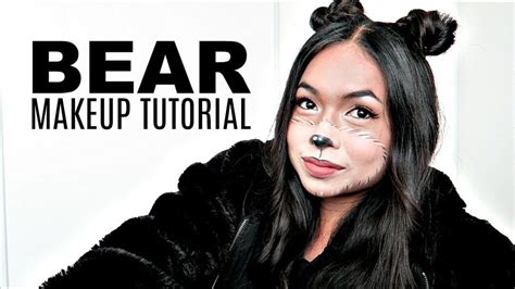 last minute halloween bear makeup tutorial youtube prodotti per il