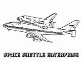 Coloring Flight Shuttle Space Enterprise Tandem Pages Kids Designlooter 464px 03kb sketch template