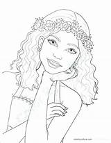 Coloring Pages Girl Spider Realistic Girls Printable Color Pretty Faces Fashion Cute Woman Show Face Colouring Print Getcolorings Teenagers Rose sketch template
