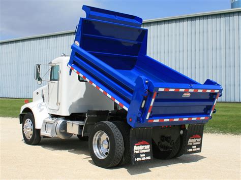 mark  single axle dump truck body texas municipal equipment