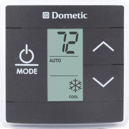 dometic  single zone rv ac thermostat black