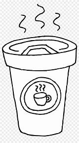 Coloring Coffee Pages Cup Clip Mug Drawn sketch template