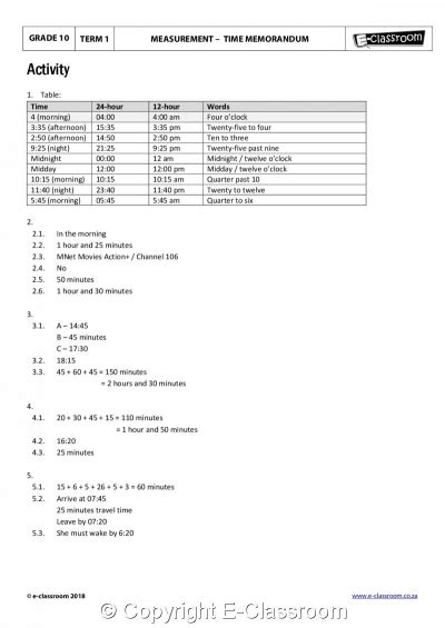 grade  mathematical literacy term   classroom