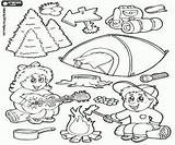 Camping Coloring Pages Wilderness sketch template