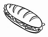 Sandwich Colorear Subway Para Coloring Dibujo Clipart Bocadillo Imagen Sub Drawing Draw Trend Transparent Color Pages Printable Getcolorings Food Píxeles sketch template