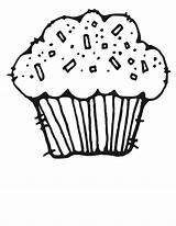 Cupcake Coloring Pages Birthday Printable Kids sketch template