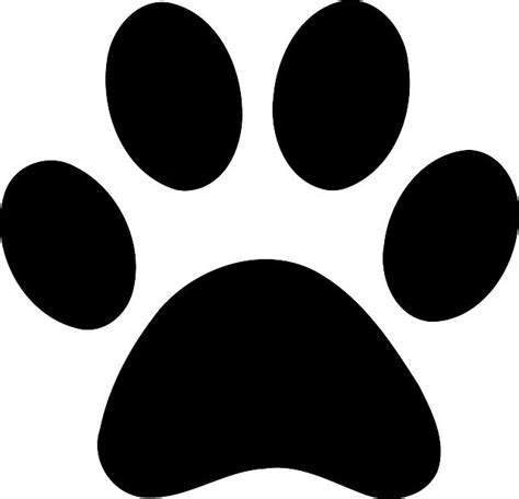 image  pixabay paw footprint animal black paw print clip