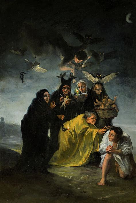 Witches Sabbath Painting By Francisco Jose De Goya Y