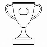 Trophy Trofeo Contorno Premio Sketch Clipartmag Depositphotos Estilo sketch template