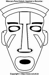 Mascaras Mascara Africanas Africana Máscara Máscaras Eti Indigena Toplowridersites Precolombinas sketch template