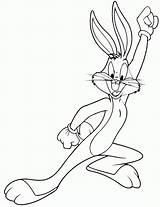 Coloring Pages Bunny Bugs Looney Printable Tunes Cartoon Kids Print sketch template