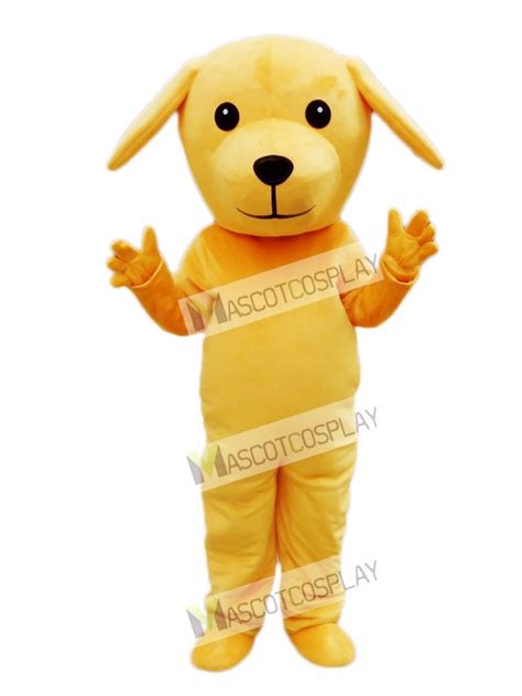 yellow dog mascot costume