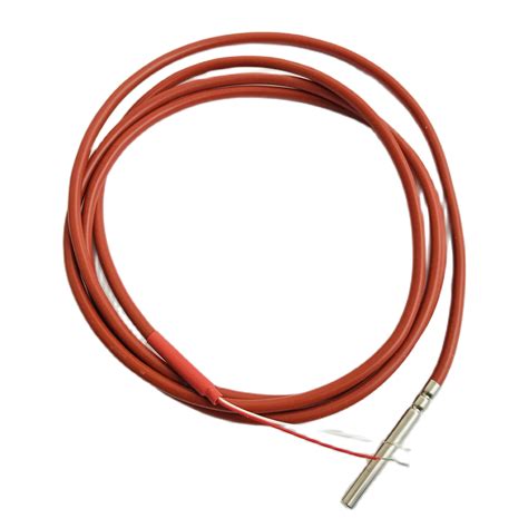 wire pt temperature sensor thermistor silicone gel coated  meters probe mm mm  jpg