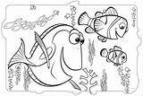 Dory Nemo Finding Ecoloringpage sketch template