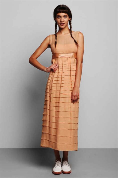 Vintage 60s Nude Party Dress Urban Outfitters
