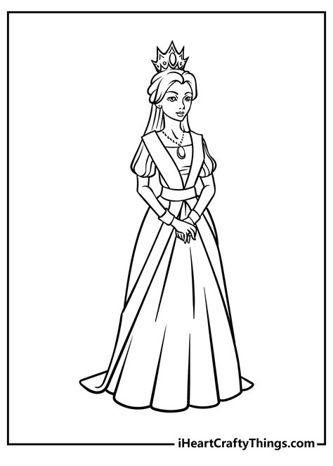 view coloring page queen images coloring page