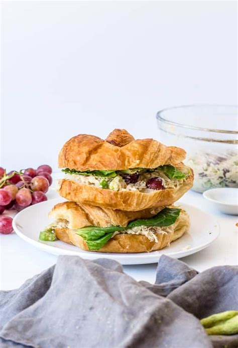 easy  healthy chicken salad sandwich recipe  butter