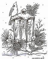 Christmas Lantern Cardinal Birds Wood Coloring Stamp Rubber Mounted Pages Northwoods Drawing Sheets Choose Board Cardinals Lanterns Stamps Ebay Burning sketch template