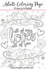 Coloring Adult Printable Own Make Pages Tips Thegirlcreative Color Print Loves Jesus Create Printables Give Favorite Quote Valentine Size Colored sketch template