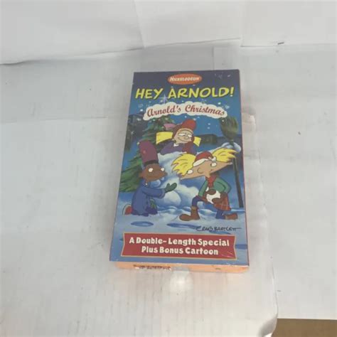 vintage vhs hey arnold arnolds christmas nickelodeon holiday orange  sealed  picclick