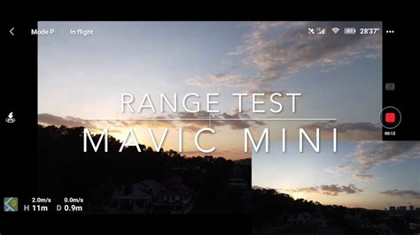 mavic mini range test   latest firmware released  sunset view youtube