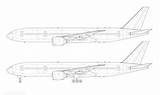 777 200 Boeing Drawing Line Blank Illustration Templates Technical Norebbo sketch template