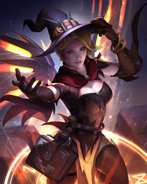 Witch Mercy By Jenmeiart On Deviantart Overwatch