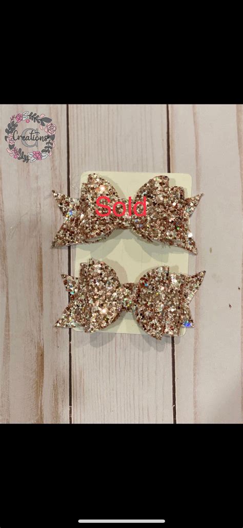 One Gold Glitter Bow By Courtneyscreationzco On Etsy Gold Glitter Bow