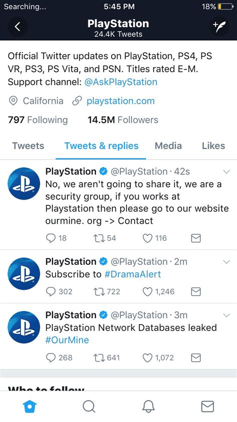 playstation social media accounts hacked playstation network database possibly breached
