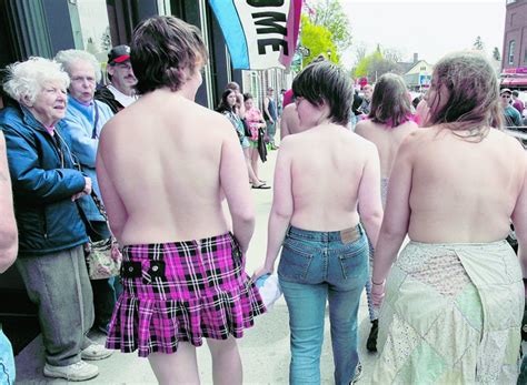 reaction to topless largely over the top portland press herald