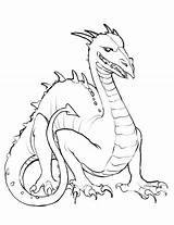 Coloring Dragon Pages sketch template
