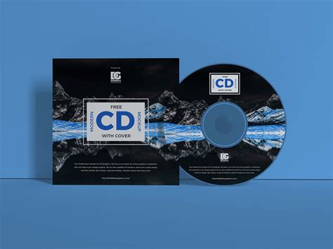 cd cover mockup gambaran