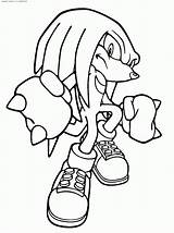 Coloring Sonic Knuckles Pages Popular Echidna sketch template