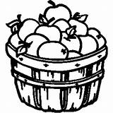 Basket Clipart Apple Bushel Clip Fruits Cliparts Harvest Coloring Apples Pages Outline Clipartmag Library Clipground Panda Transparent Food sketch template