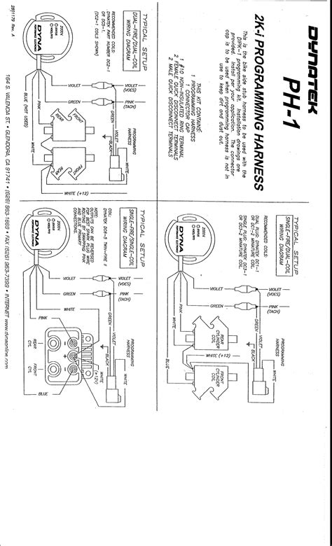 dyna  ignition wiring diagram wiring diagram  schematics