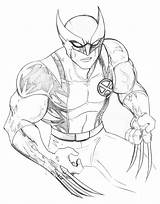Wolverine Colorir Marvel sketch template