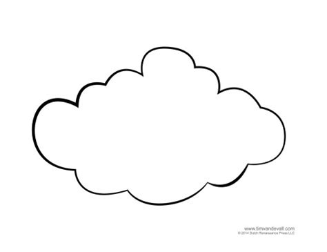 cloud template tims printables