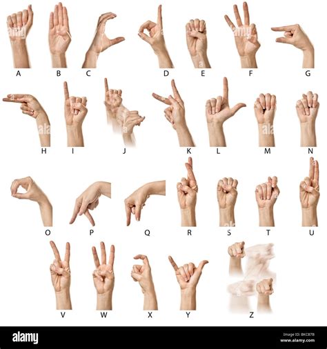 female hands finger spelling  asl alphabet stock photo alamy