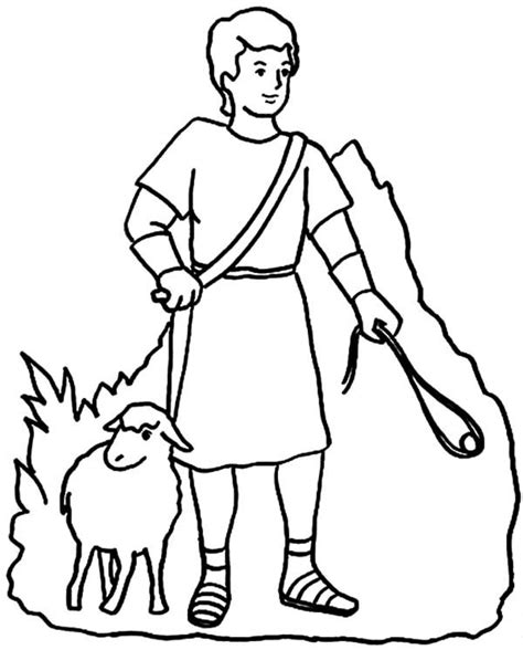 david  shepherd boy drawing david  shepherd boy coloring pages